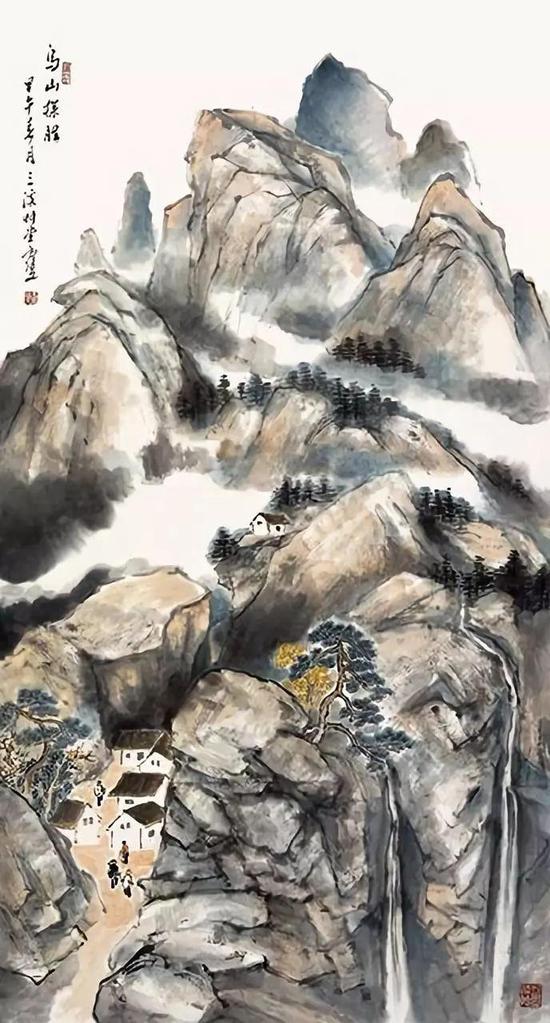乌山探胜 180×97cm 2014年