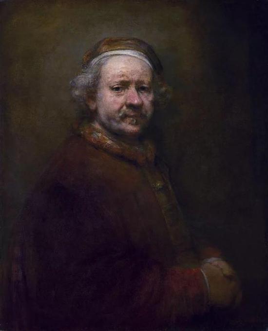 伦勃朗，《自画像》，布面油画，1669年，英国国家美术馆