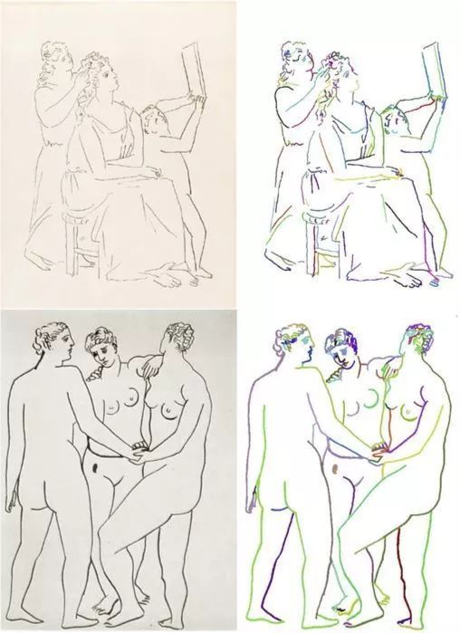 对毕加索的画作进行笔触分割