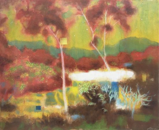 对焦-暖阳 2019年 100x120cm 丙烯综合材料