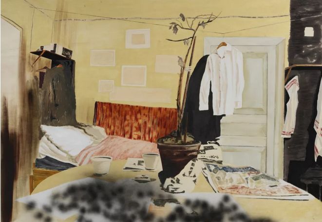 《滴答》，2011，板上油彩及丙烯颜料，114.5x166.5cm