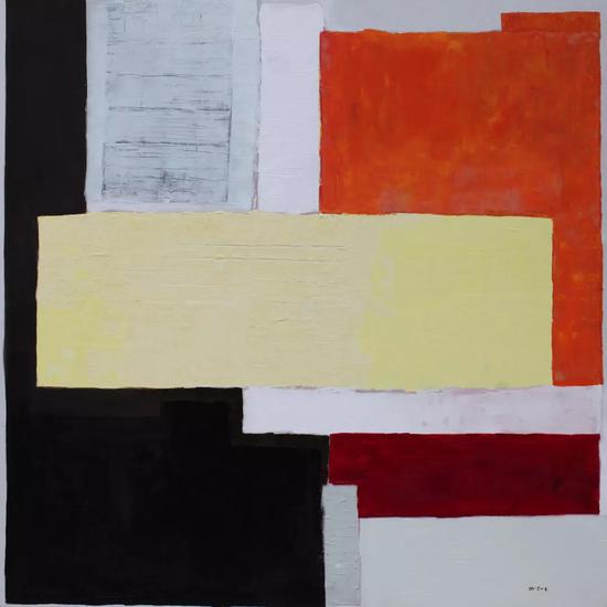 图画展览会，Pictures at an Exhibition ，综合材料， Mixed Media on Canvas，200X200cm，2012
