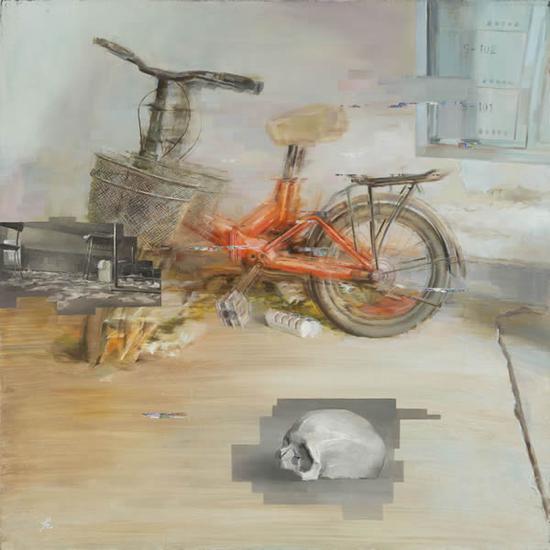 北窑地的下午Afternoon of the beiyaodi    布面油画 oil on canvas  100X110cm  2013