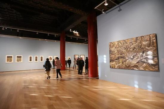 中保当代美术交流展在太庙艺术馆展出