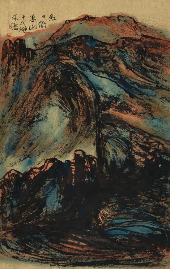 红日衔万山 2014年 72×46cm
