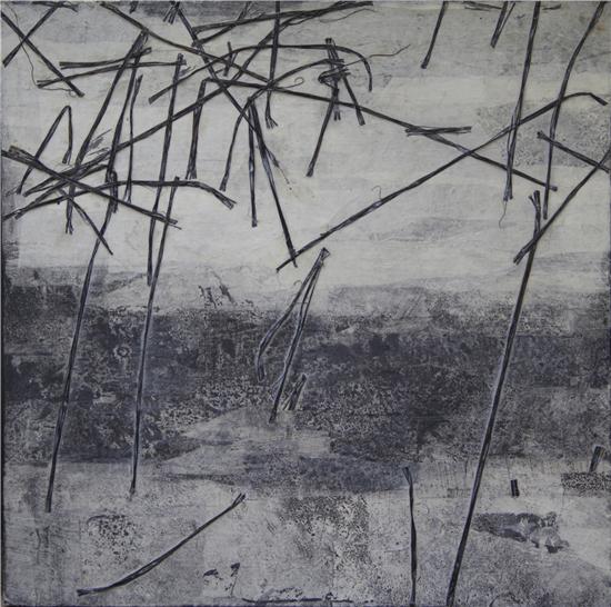 沈锋 黑白乐章十五 60x60cm