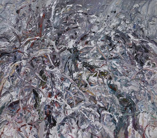 《雪原》仙女山2号 Snowfield - Fairy Mountain No.2 2016年1月150cmX170cm布面丙烯 Acrylic on canvas (1)