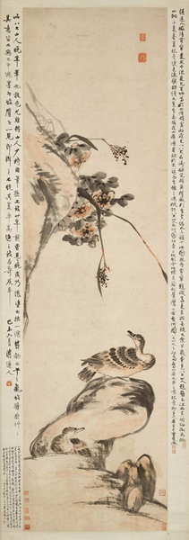 八大山人晚年精品——《芙蓉芦雁图》