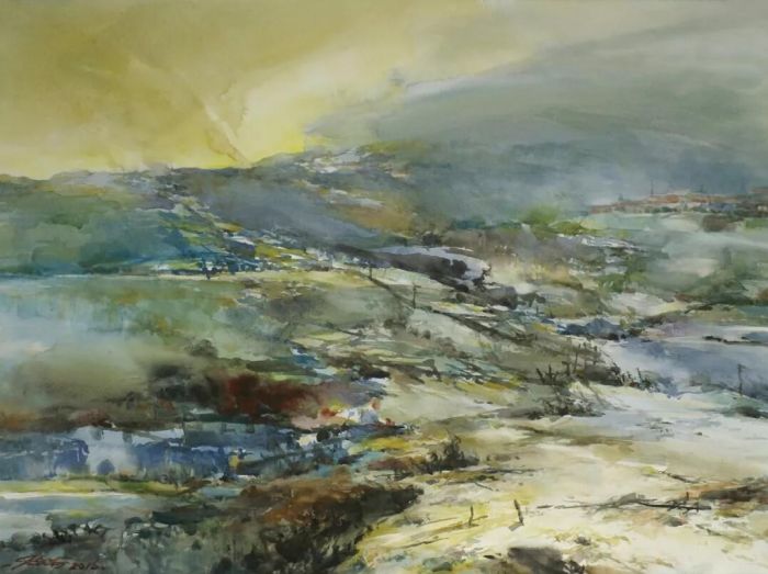 刘海粟美术馆展出“自然的气息”水彩画展
