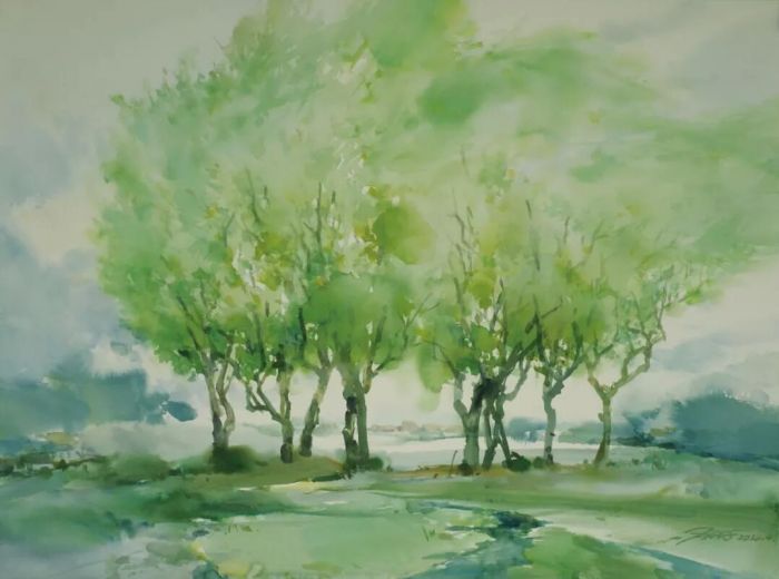 刘海粟美术馆展出“自然的气息”水彩画展