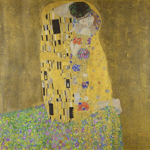 Gustav Klimt, The Kiss, 1907–1908, ?sterreichische Galerie Belvedere