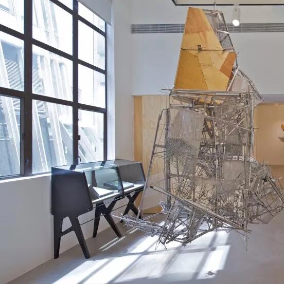 李昢个展展览现场，立木画廊，2013