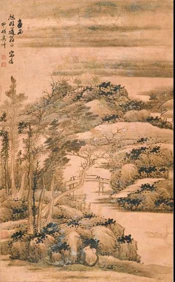 宗言 溪桥茅屋图 清代 南京博物院藏