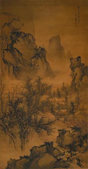 武丹 秋山林屋图 清代 南京博物院藏