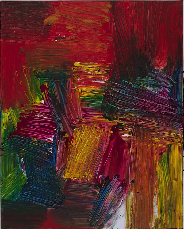 李磊，释放心光系列2，布面丙烯，100×80cm，2018
