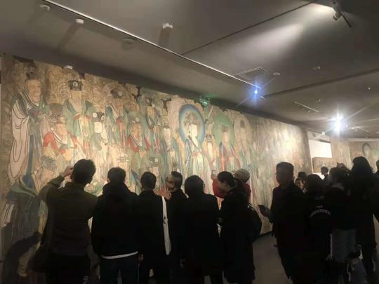 “千年壁画百年沧桑一一古代壁画暨流失海外珍贵壁画再现传播与展示”展10日在太原美术馆开展。