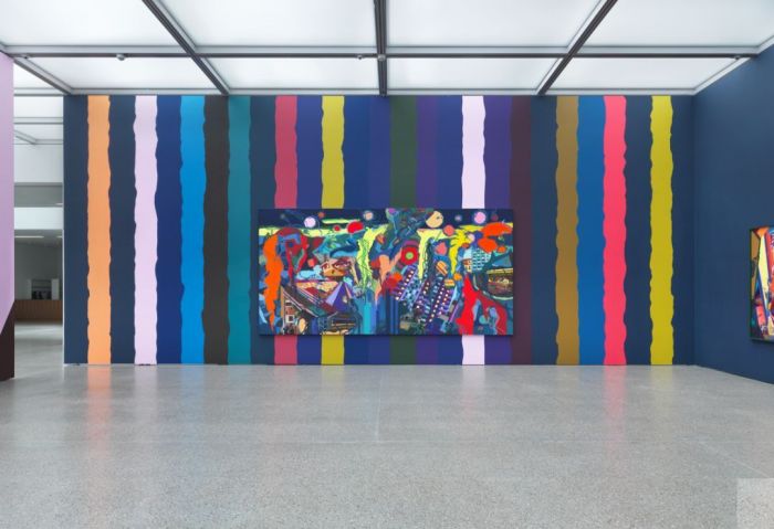 艾稞曼 倾盆大雨? 布面油画? 269cm×539cm ? 2014 年? 图片：广东美术馆