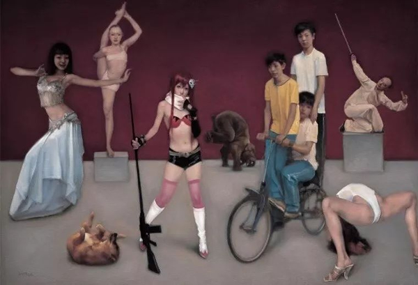 《邂逅之二》 布面油画 180cmx260cm 2010