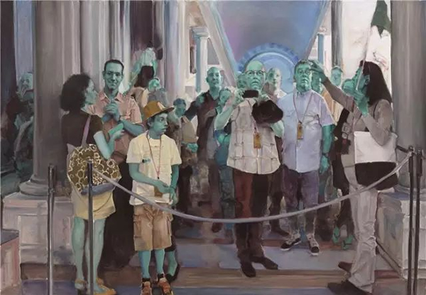 《过客之二 》 布面油画 180×260cm 2014