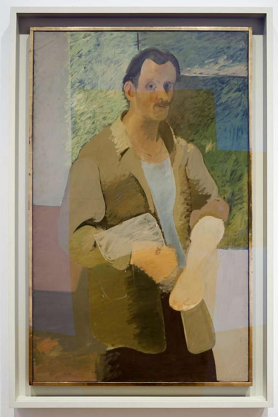▲ 阿尔希·戈尔基，《自画像》，1937年完成，油彩 画布，132.4 x 101.9 厘米 / 52 1/8 x 40 1/8 英寸，?2018 阿尔希·戈尔基艺术资产/艺术家权利协会 （ARS），纽约。