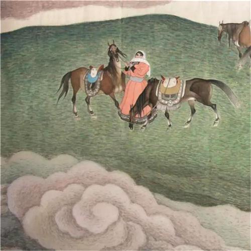 浅谈草原画家关麟英的人物画艺术