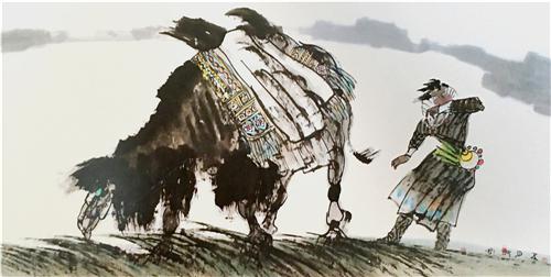 《五月的风》136×68cm