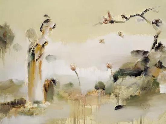 花落时节之一 布面油画 150x200cm 2007