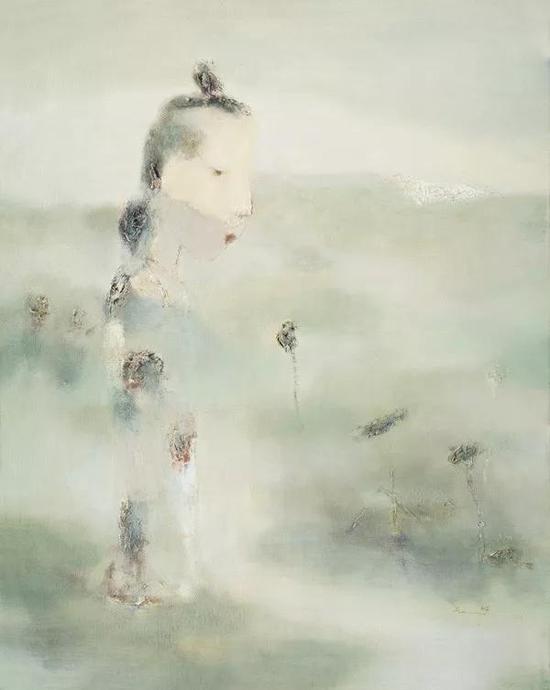 南塘秋月NO.4 布面油画 100x80cm 2005