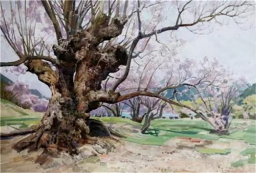 《雅鲁藏布江畔的桃花》120×80cm