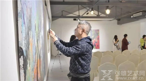 色块的震撼“边界·;唐承华新作品展” 在慧和天语艺术空间开幕