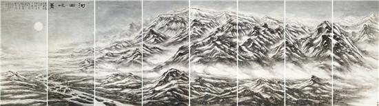河出昆仑240x880cm 2015年创作