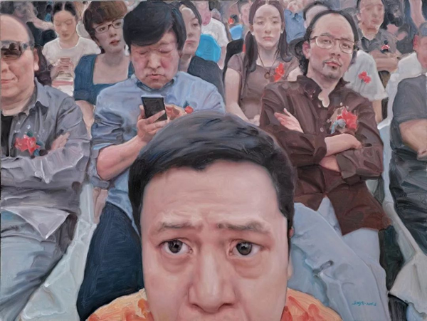 《嘉宾席》 120x160cm 布面油画 2015年