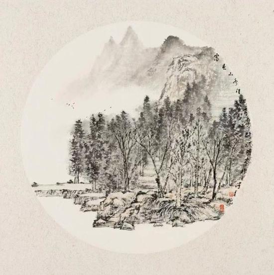 路洪明山水画展在京举办
