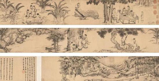 《西园雅集图》 李公麟台北故宫藏