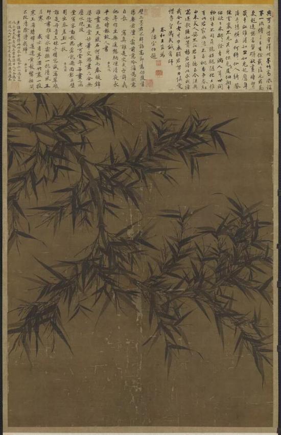 《墨竹图》宋 文同 台北故宫藏