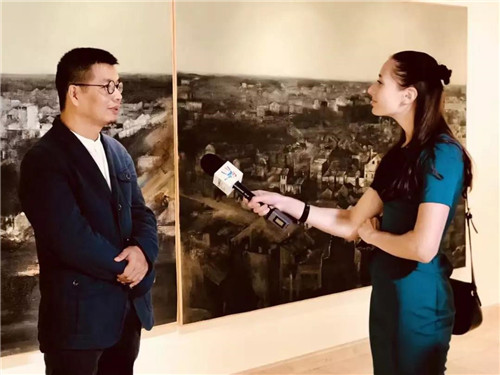 “中俄地方合作交流年——广东画家罗灵、罗奇走进俄罗斯油画作品展”在莫斯科开幕