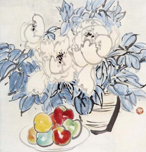   JY08  燕鸣 《 白牡丹 》