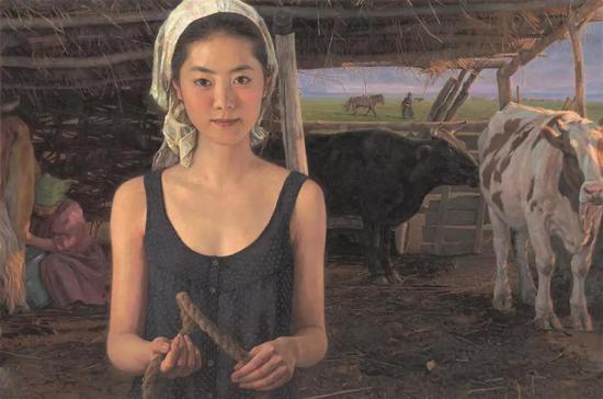 七月晨光 布面油画 107X163cm 2009年