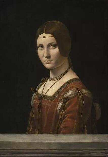 达芬奇 （Léonard de Vinci） 绘 « 美丽的费隆妮叶夫人 » (La Belle Ferronnière)