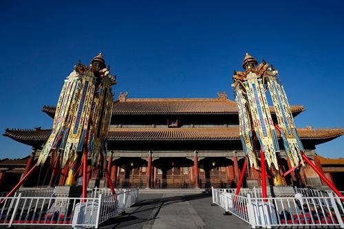 己亥春节 故宫首次复原“天灯”“万寿灯”