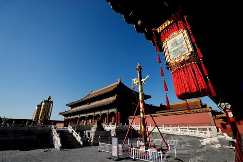 己亥春节 故宫首次复原“天灯”“万寿灯”