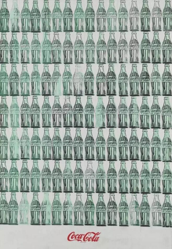 安迪·沃霍尔，《绿色可口可乐瓶子》，1962年。图片：Whitney Museum of American Art, New York; purchased withfunds from the Friends of the Whitney Museum of American Art 68.25. 2018 The Andy Warhol Foundation for the visual Arts, Inc./ Artists Rights Society (ARS),New York