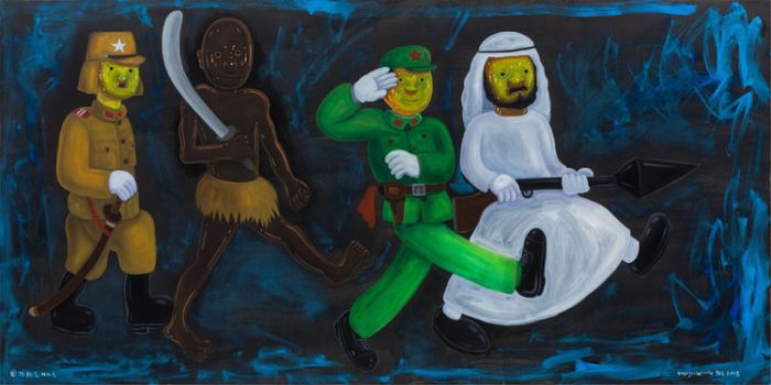 国际玩笑二   150×300cm   2018年
