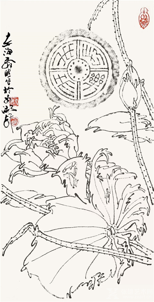 姚舜熙｜拓古墨今·;国画名家瓦当拓片小品展?清河