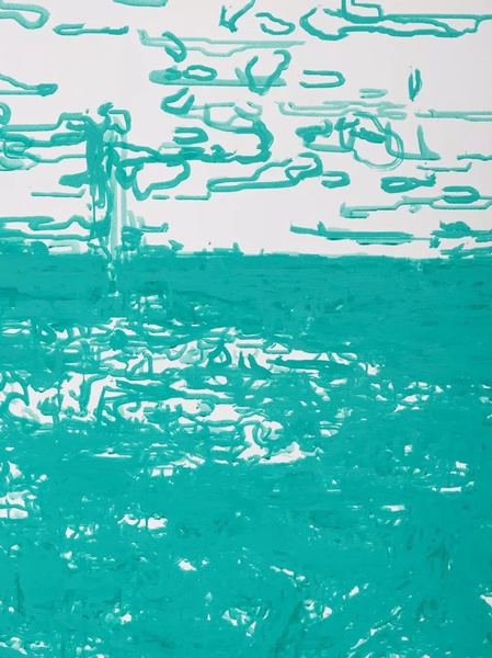 刘小东《Weight of Insomnia(Karlsruhe) /失眠的重量（卡尔斯鲁厄）》2017-2018，布面丙烯，尺寸: 250 x 300 厘米