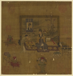 台北故宫举办“百卉清供——瓶花与盆景画特展”