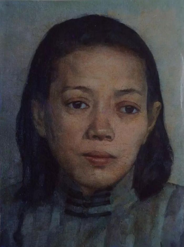 谢投八 黄韵秋女士像（32X42cm）1934年（私人收藏）