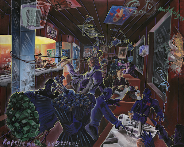 约尔格·伊门多夫《C.D.后人。路边的教堂》（C.D.Nachfolger. Chapel on the Road Side），1984，布面丙烯