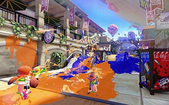 《喷射战士》游戏截图 图片来源：Nintendo