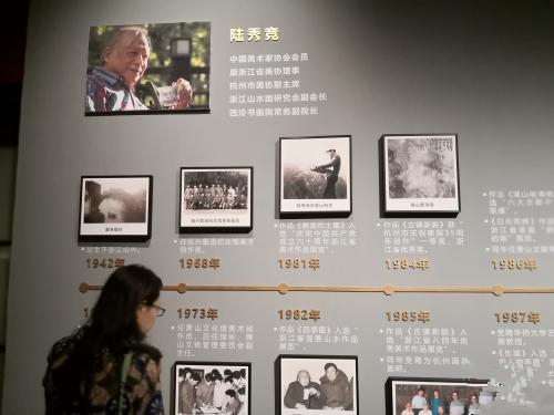 陆秀竞画展现场